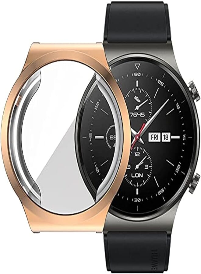 Complete Protection Silicone Cover for GT2 Pro Smart Watch – Rose Gold